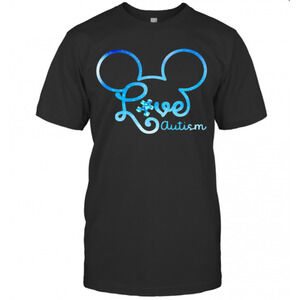 Mickey Mouse Love Autism T-Shirt